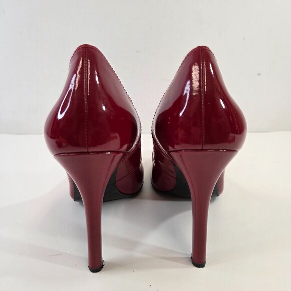 Guess by Marciano Kasenna Ruby Red Patent Leather Heels Size 10 - Picture 7 of 11